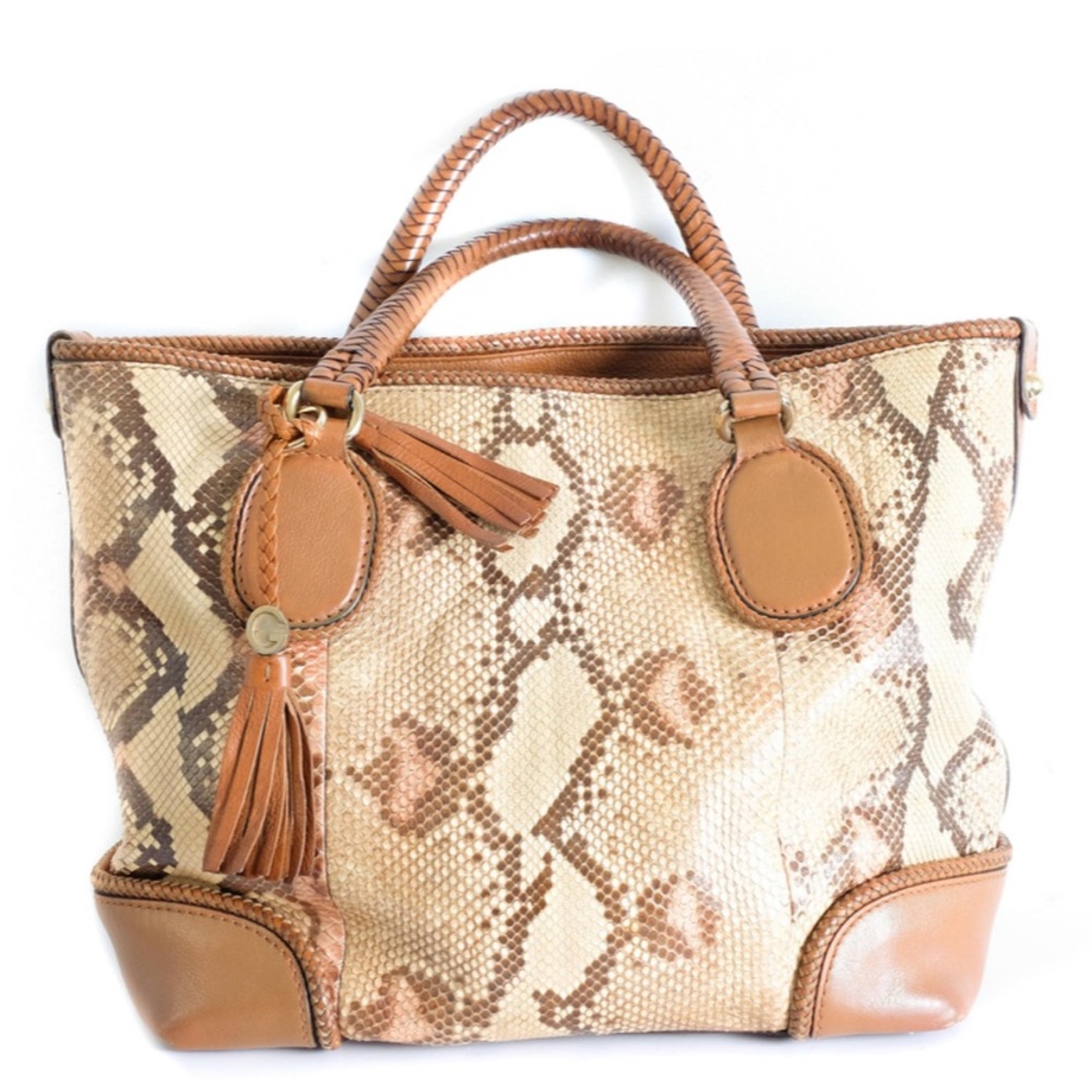 Gucci Snakeskin Tote Bag